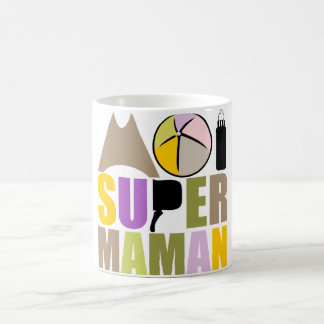 Mug Blanc 325 ml Moi Super Mama - Logo Nature Koffiemok