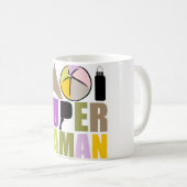 Mug blanc 325 ml Moi Super Maman - Logo Nature (Devant droit)