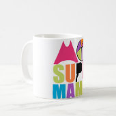 Mug blanc 325 ml Moi Super Maman - Logo Rose (Devant gauche)