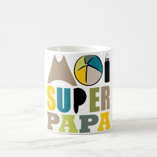 Mug blanc 325 ml Moi Super Papa - Logo Nature