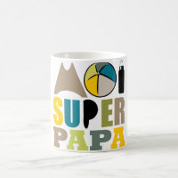 Mug Blanc 325 ml Moi Super Papa - Logo Nature