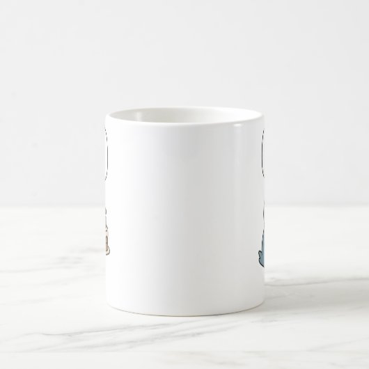 Mug Blanc 325 ml Mouk blanc classique (Centre)