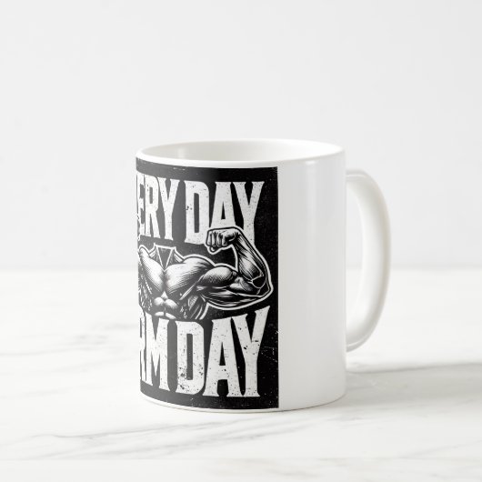 Mug Blanc 325 ml Mouk blanc classique (Devant droit)