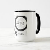Mug Blanc 40 décades Anniversaire (Devant droit)