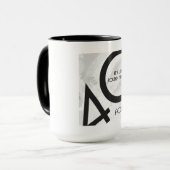 Mug Blanc 40 décades Anniversaire (Devant gauche)