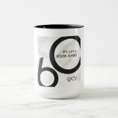 Mug Blanc 60 Décennie Anniversaire (Centre)
