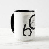 Mug Blanc 60 Décennie Anniversaire (Devant gauche)