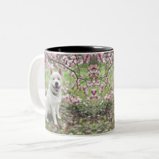 Mug - Blanc Akita (Devant gauche)