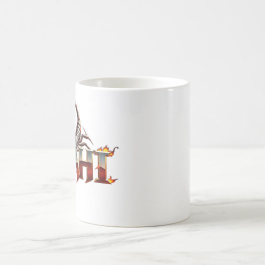 Mug blanc avec design Scorpion (Centre)
