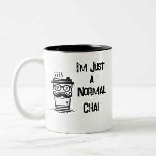 Mug blanc avec noir intérieur Café / Amateur de Ch