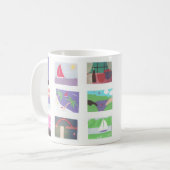 Mug blanc avec plage et paysages naturels (Devant gauche)