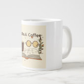 Mug Blanc Cadeau de Lecture Spécialité Livres et C (Devant droit)
