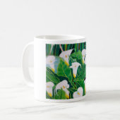 Mug Blanc Calla Lilies (Devant gauche)