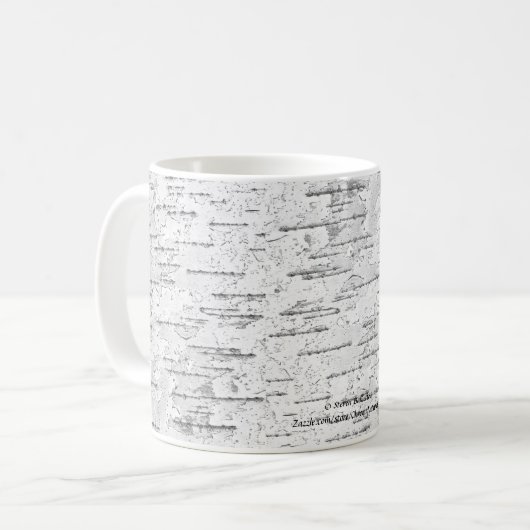 Mug Blanc, comme dans l'écorce de Birch (Devant gauche)