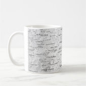 Mug Blanc, comme dans l'écorce de Birch (Gauche)