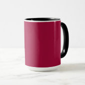 Mug Blanc Créez votre propre - Rouge cerisier (Devant droit)