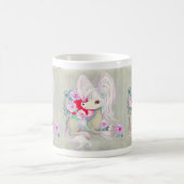 Mug Blanc crêté chinois mignon de chiot (Centre)