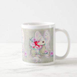Mug Blanc crêté chinois mignon de chiot