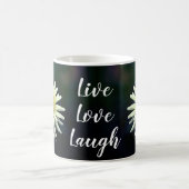 Mug Blanc Dahlia Fleur Motivation Vie Amour Rire (Centre)