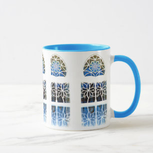 Mug Blanc de la fenêtre 1 de foyer de mosquée