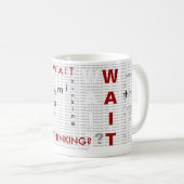 Mug Blanc de pensée de puanteur (Devant droit)