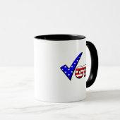 Mug Blanc de vote et bleu rouges (Devant droit)
