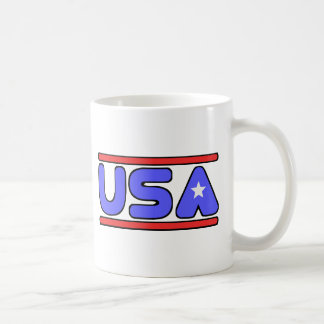 Mug Blanc des Etats-Unis et bleu rouges