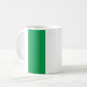 Mug blanc drapeau italien de face. (Devant gauche)