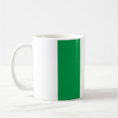 Mug blanc drapeau italien de face. (Gauche)