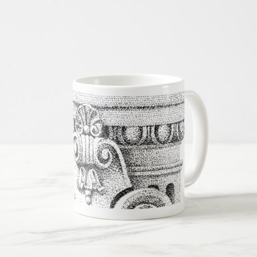Mug Blanc EGG & DART (Devant droit)