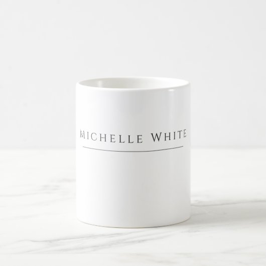 Mug Blanc élégant moderne professionnel (Centre)