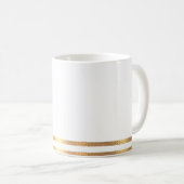 Mug blanc et doré (Devant droit)