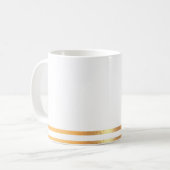 Mug blanc et doré (Devant gauche)