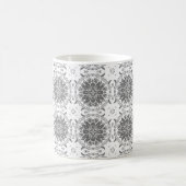 Mug Blanc et gris folklore ornement damas (Centre)