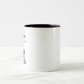Mug blanc et noir pour maman avec un logo mignon (Centre)