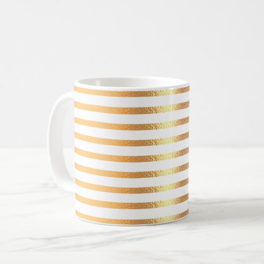 Mug Blanc et Or (Devant gauche)