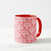 Mug blanc et rouge de Noël (Devant droit)