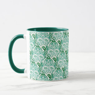 Mug blanc et vert de Noël
