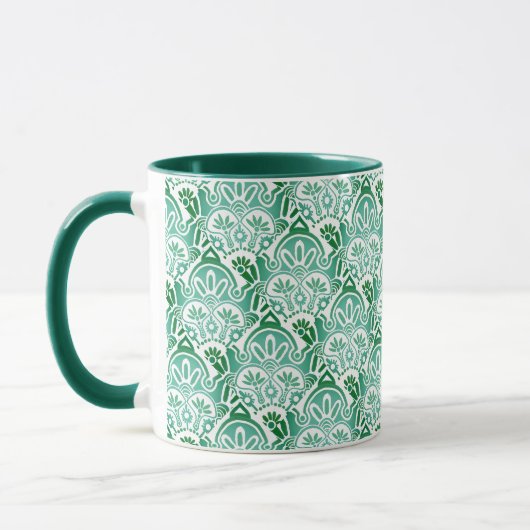 Mug blanc et vert de Noël (Gauche)