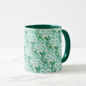 Mug blanc et vert de Noël (Devant droit)