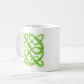 Mug Blanc GREEN CELTIC KNOT (Devant gauche)