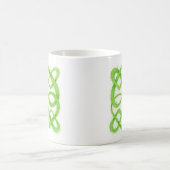 Mug Blanc GREEN CELTIC KNOT (Centre)