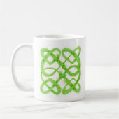 Mug Blanc GREEN CELTIC KNOT (Gauche)