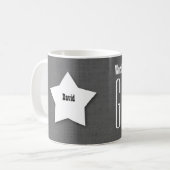 Mug Blanc gris V008C du MARIÉ le plus impressionnant (Devant gauche)