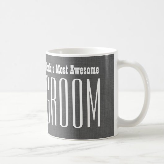 Mug Blanc gris V008C du MARIÉ le plus impressionnant (Droite)
