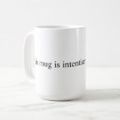 Mug Blanc intentionnellement gauche (Devant gauche)