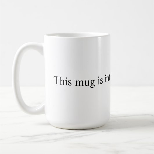 Mug Blanc intentionnellement gauche (Gauche)
