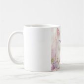 Mug Blanc Kitty Et Fleurs Roses (Gauche)