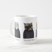 Mug Blanc LADY CATS + Texte (Devant gauche)