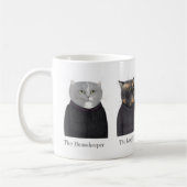 Mug Blanc LADY CATS + Texte (Gauche)